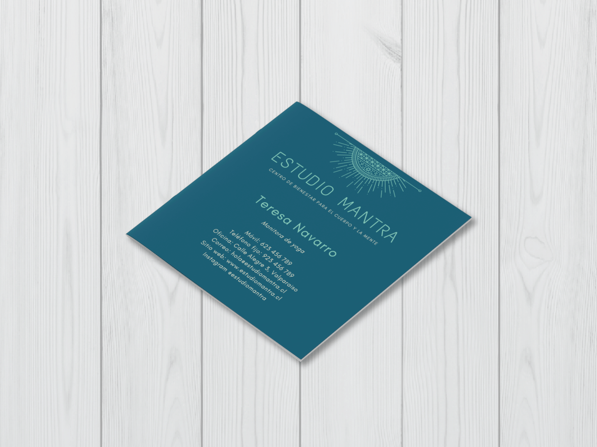 Tarjetas de visita cuadradas 5,5x5,5 cm - Impresas por una cara