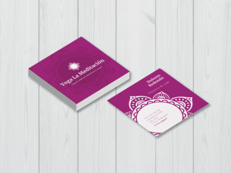 Tarjetas de visita cuadradas 5x5 cm - Impresa por ambas caras