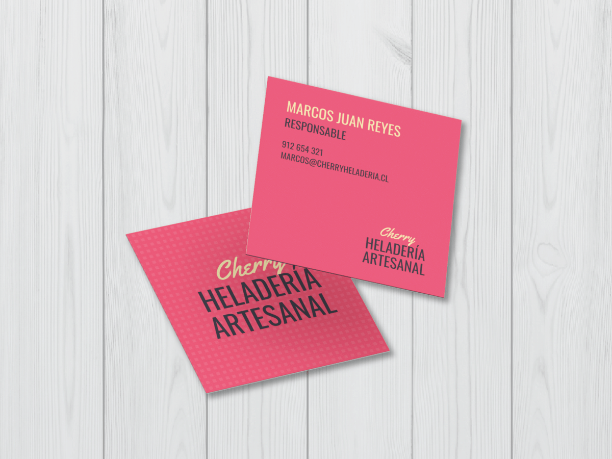 Tarjetas de visita cuadradas 5,5x5,5 cm - Impresa por ambas caras