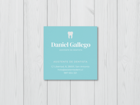 tarjeta cuadrada 1cara termo